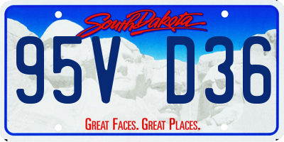 SD license plate 95VD36