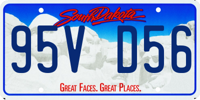 SD license plate 95VD56