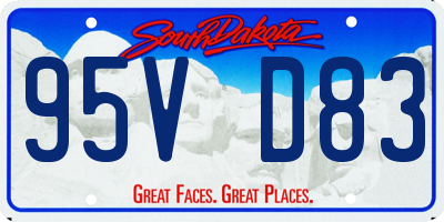 SD license plate 95VD83