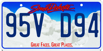SD license plate 95VD94