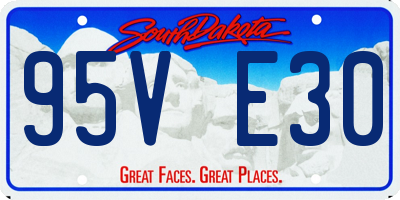 SD license plate 95VE30