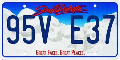 SD license plate 95VE37