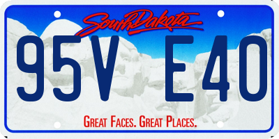 SD license plate 95VE40