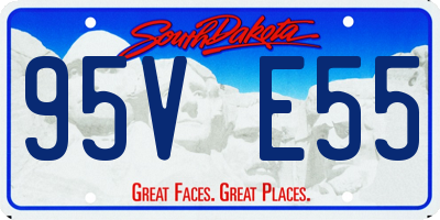 SD license plate 95VE55