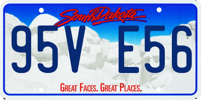 SD license plate 95VE56