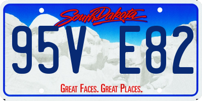 SD license plate 95VE82