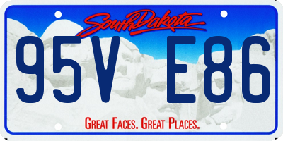 SD license plate 95VE86