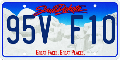 SD license plate 95VF10
