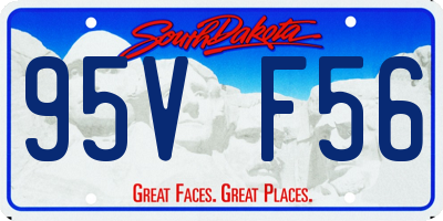 SD license plate 95VF56