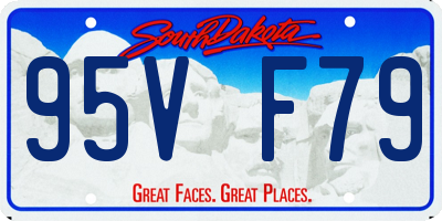 SD license plate 95VF79