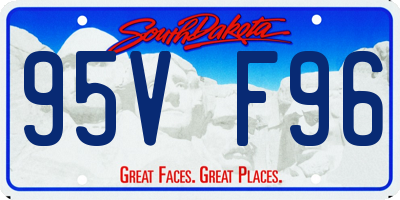 SD license plate 95VF96