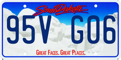 SD license plate 95VG06