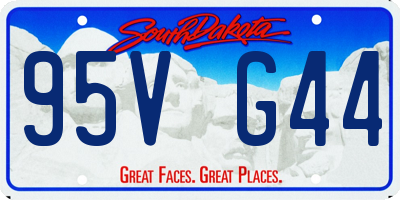 SD license plate 95VG44