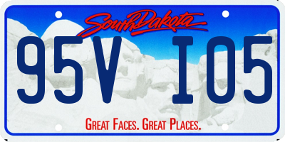 SD license plate 95VI05
