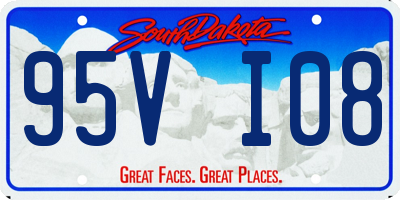 SD license plate 95VI08
