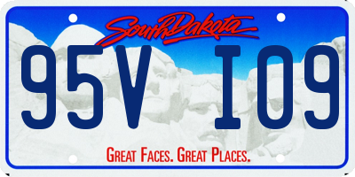 SD license plate 95VI09