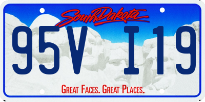 SD license plate 95VI19