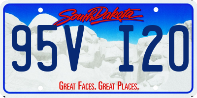 SD license plate 95VI20