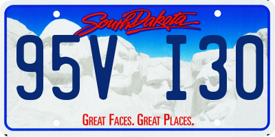 SD license plate 95VI30