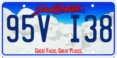 SD license plate 95VI38