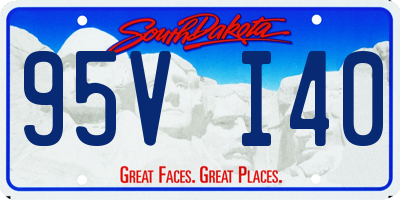 SD license plate 95VI40