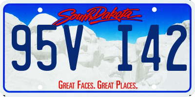 SD license plate 95VI42