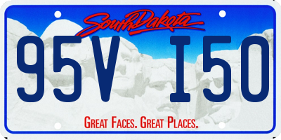 SD license plate 95VI50