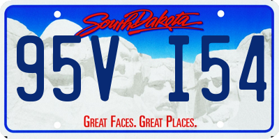 SD license plate 95VI54