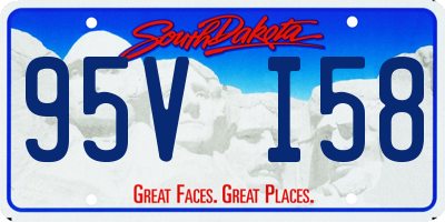 SD license plate 95VI58