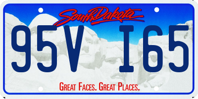 SD license plate 95VI65
