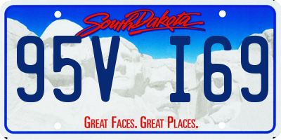 SD license plate 95VI69