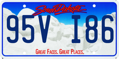 SD license plate 95VI86