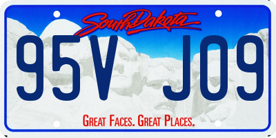 SD license plate 95VJ09