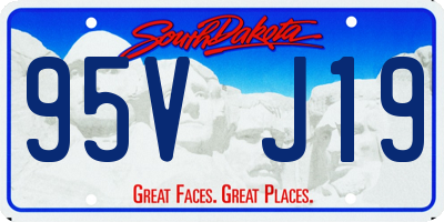 SD license plate 95VJ19