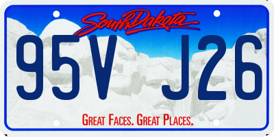 SD license plate 95VJ26