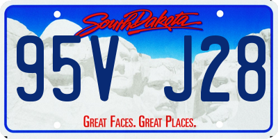 SD license plate 95VJ28