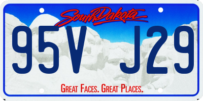 SD license plate 95VJ29