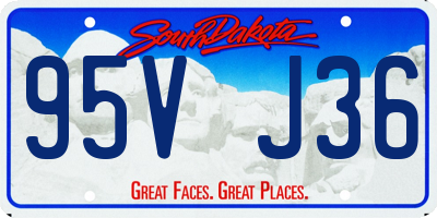 SD license plate 95VJ36