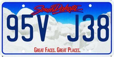 SD license plate 95VJ38