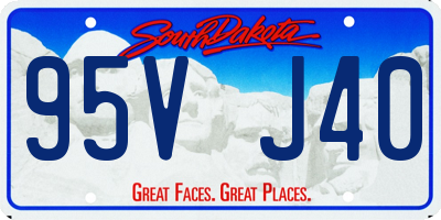 SD license plate 95VJ40