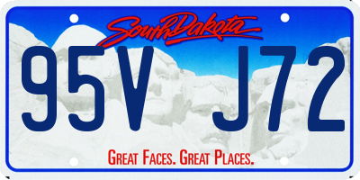 SD license plate 95VJ72