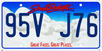 SD license plate 95VJ76