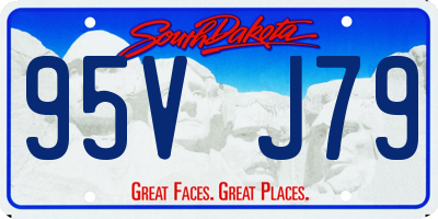 SD license plate 95VJ79