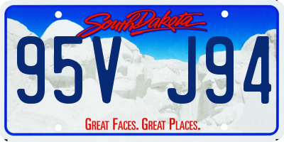 SD license plate 95VJ94