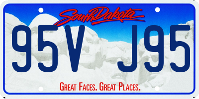 SD license plate 95VJ95