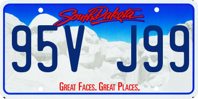 SD license plate 95VJ99