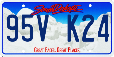 SD license plate 95VK24