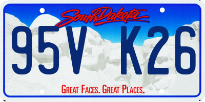 SD license plate 95VK26