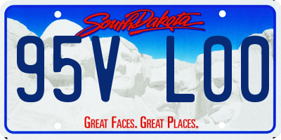 SD license plate 95VL00