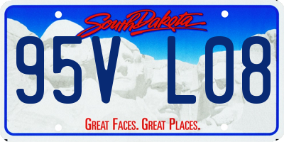 SD license plate 95VL08